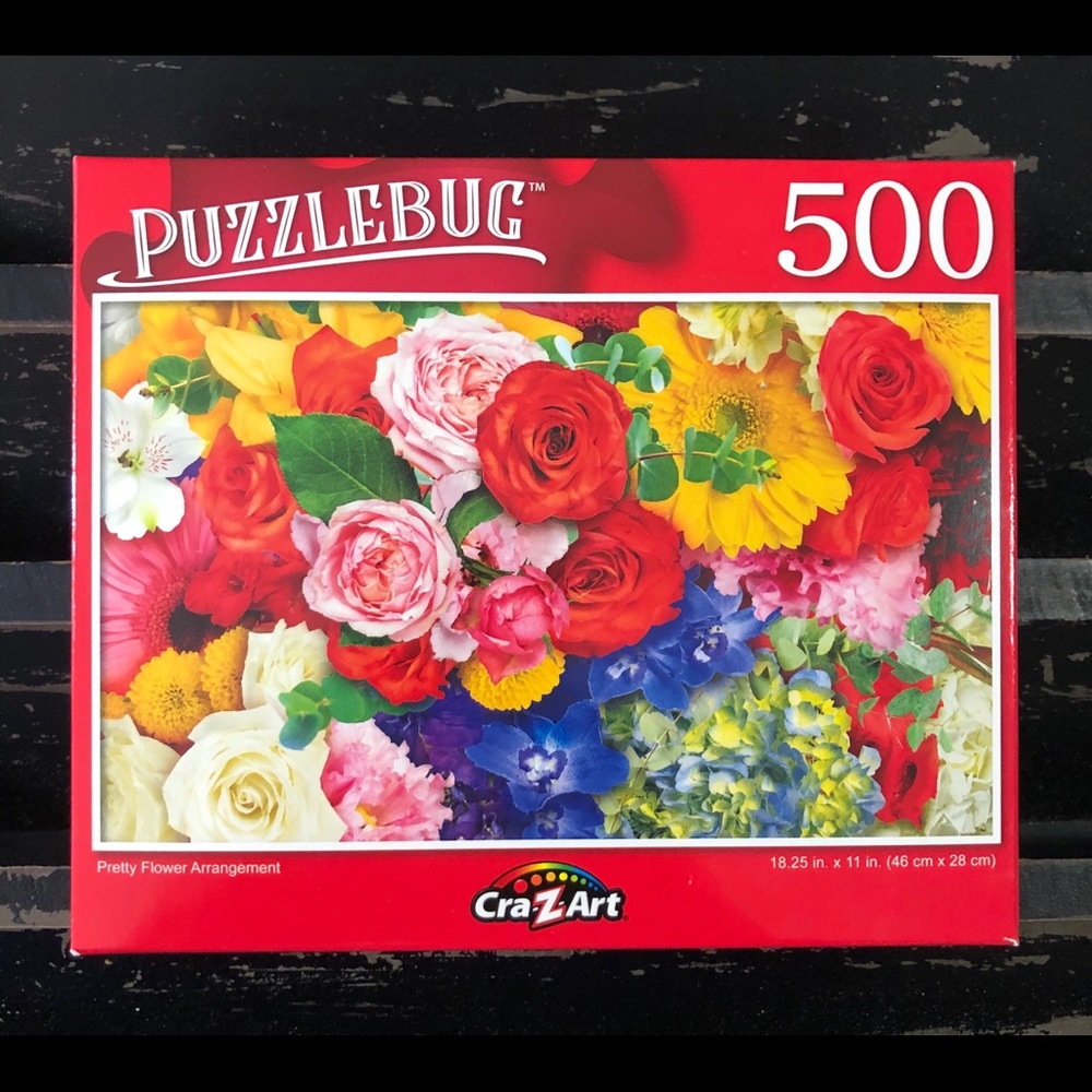 CRA-Z-ART PUZZLEBUG Pretty Flowers 500-Pc Puzzle